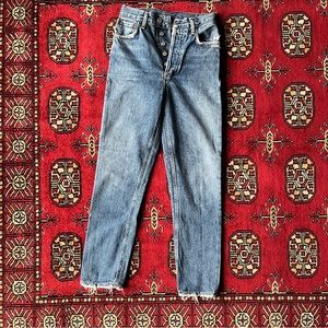 AGOLDE Riley High Rise Straight Crop in Frequency *tailored*